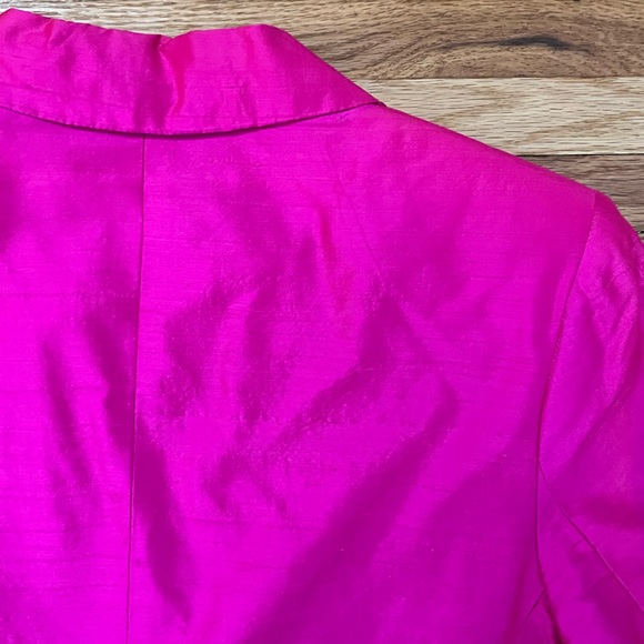 Vintage Hot Pink Silk Blazer - Picture 13 of 13